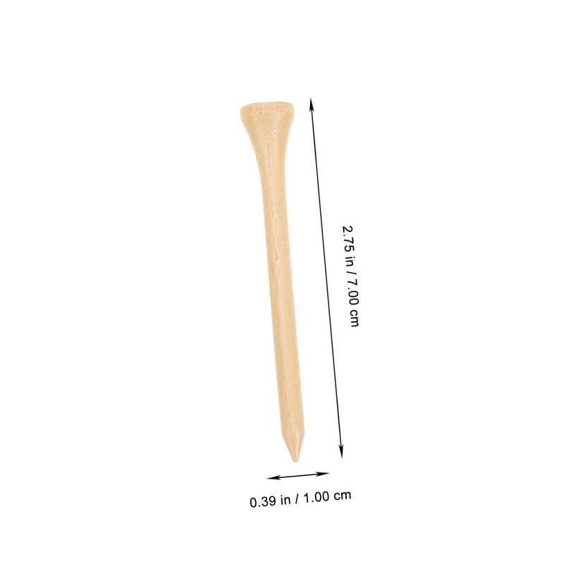 BESPORTBLE 100pcs Wooden Golf Tees for Outdoor Use Golfs Holders