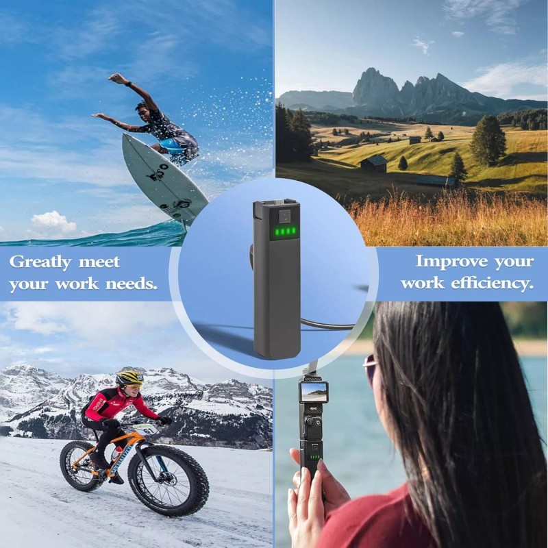 FOR DJI Osmo Pocket 3 Battery Handle: 5000mAh, 22.5W Fast