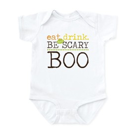 CafePress Boo Infant Bodysuit Cute Infant Bodysuit Baby Romper Cloud White