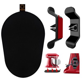 Oudizz Accessory Set for Kitchen Aid, 1 Sliding Board for Kitchen Aid 5-8 Qt and 2 Black Cable Winders Home Gadgets Cable Organiser