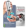 CIRCLE JOY Electric Salt and Pepper Grinder Set Stainless Steel