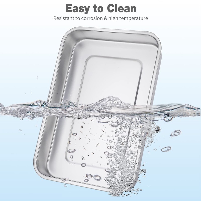 faruijie Stainless Steel Tray with Lid, Medical Multifunction Sterilization Organiser