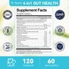 4-in-1 Gut Health Supplement with Probiotics, Prebiotics, Postbiotics & Digestive