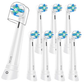 8PCS iO Replacement Heads Compatible with Oral B IO 2/3/4/5/6/7/8/9/10 Series Electric Toothbrush,Compatible with Oral B io Series Toothbrush Heads with Medium Bristles,White
