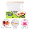 WRAPOK Medium Freezer Bags Ziplock Reusable Sandwich Plastic Food Bags