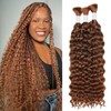 Water Wave Bulk Braiding Hair Protein Fiber For Braiding Hair