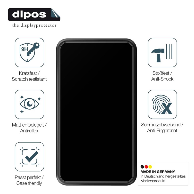 dipos I 2x Screen Protector 9H Matte Compatible with Auto-VOX