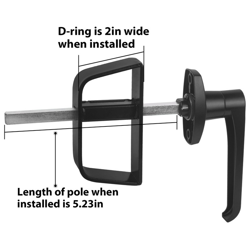 5-Key L-Handle Shed Lock Kit - Durable Anti-Corrosion Metal Hardware