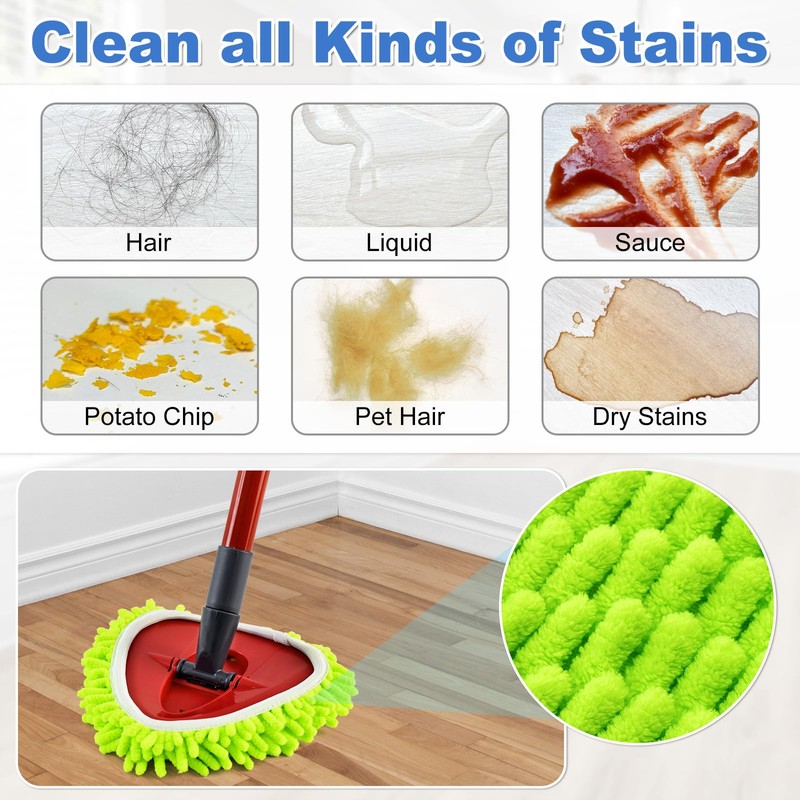 Mop Heads Replacement for Ocedar 1 Tank (6 Pack Green