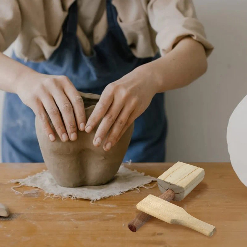 Palas De Arcilla De Madera Paletas De Arcilla De Madera