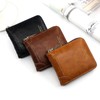 NEXSTAGES Men's Wallet, Compact, Lightweight, Zip Around Wallet, PU Leather,