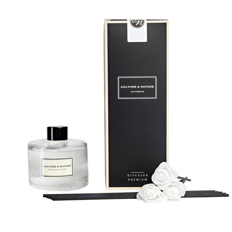 CULTURE & NATURE Reed Diffuser Set 6.7oz (200ml) Eucalyptus Pine