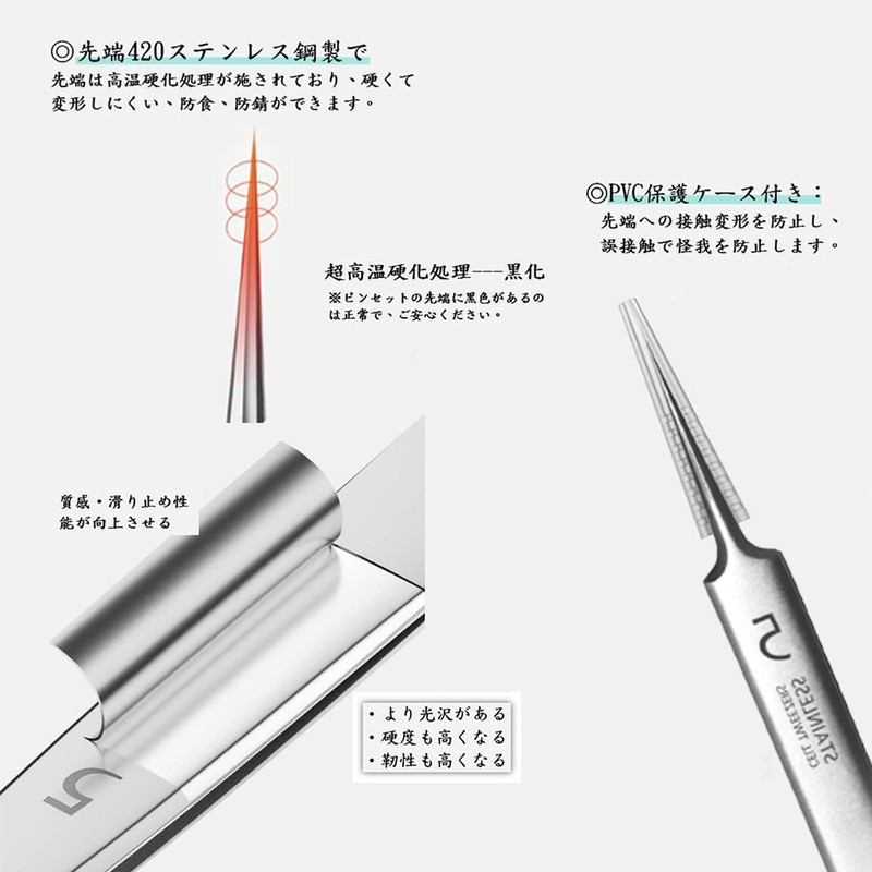 YUNXIASW Square Bottle Opener, Set of 4, Acne Remover, Tweezers,