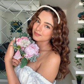 White Pearl Headbands for Women Girls, Cute Beads Headband with Faux Pearl for Wedding Bride, Fashion Beaded Bling Hairbands Hair Hoop Accessories for Birthday (White, One size)