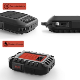 BliFulde Custom Silicone Protective Case, Compatible with Garmin inReach Messenger & Messenger Plus, Drop & Scratch Resistant Durable Cover, Black(Case Only)