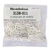 Beadalon 144-Piece Small S-Hook, Nickel Free Silver Plate