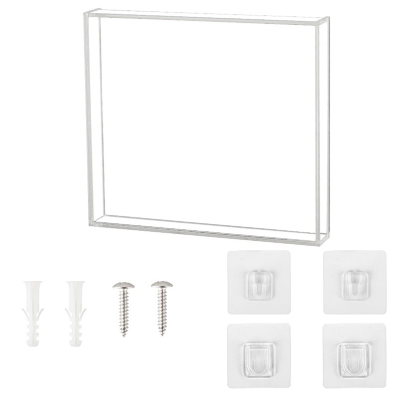 KACCDE CDs Rahmen Vitrine Acryl CDs Display Box Klar Wandhalterung