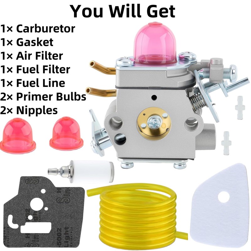 130L Carburetor Tune Up Kits Compatible with Husqvarna 130C 330LK