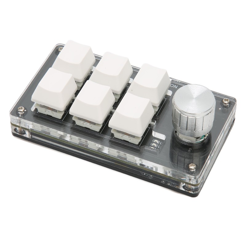 6 Key Mini Keypad with Knob Blue Switch Wired USB