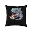 Kuhli Loach Eating Pizza Throw Pillow