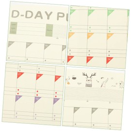 MAGICLULU 10 Sheets Time Planning Charts Foldable Planner for Students Planner Memo Space for Daily Plans