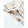 MakeMeChic Women's 2 Piece Pajama Set Bear Print Button Down