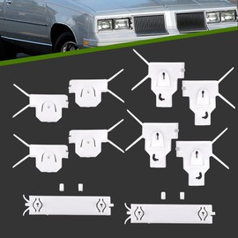 CRODESSIGN Lower Fender Chrome Molding Trim Front Tire 14 pcs Compatible with 1981-1988 Cutlass Salon & Supreme