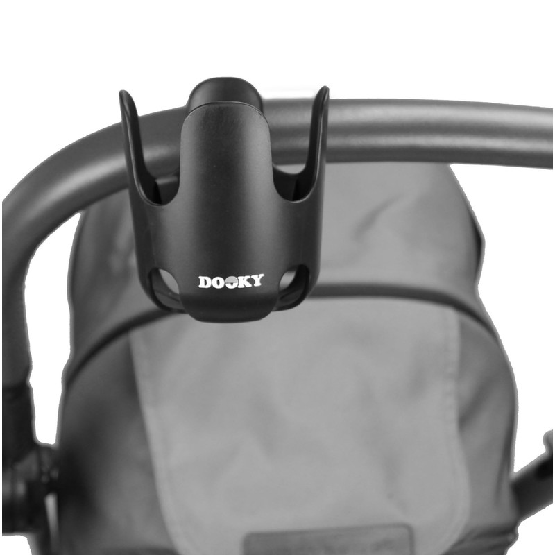 Dooky Cup Holder for Pram/ Stroller/ Pushchair with Anti-Slip Rubber-Padded