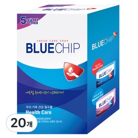 Blue Chip Healthcare Soap, 100g, 20 pieces / 블루칩 헬스케어 비누, 100g, 20개