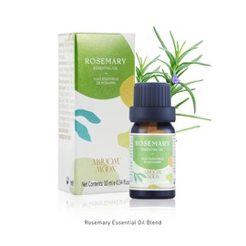 ABLOOM MOON Rosemary Essential Oil Blend, 0.34 Fl Oz, Natural, Multipurpose Essential Oil Blend for Body Care, Aromatherapy, Massage, Hair Care