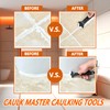 CaulkMaster Silicone Caulking Tool 3-in-1 Caulk Remover & Application Scraper,