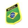 Brazil South America Flag Saltire Iron On Embroidered Sew On