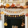 Happy Fall Banner with Maple Leaves Sign Garland Fall Thanksgiving