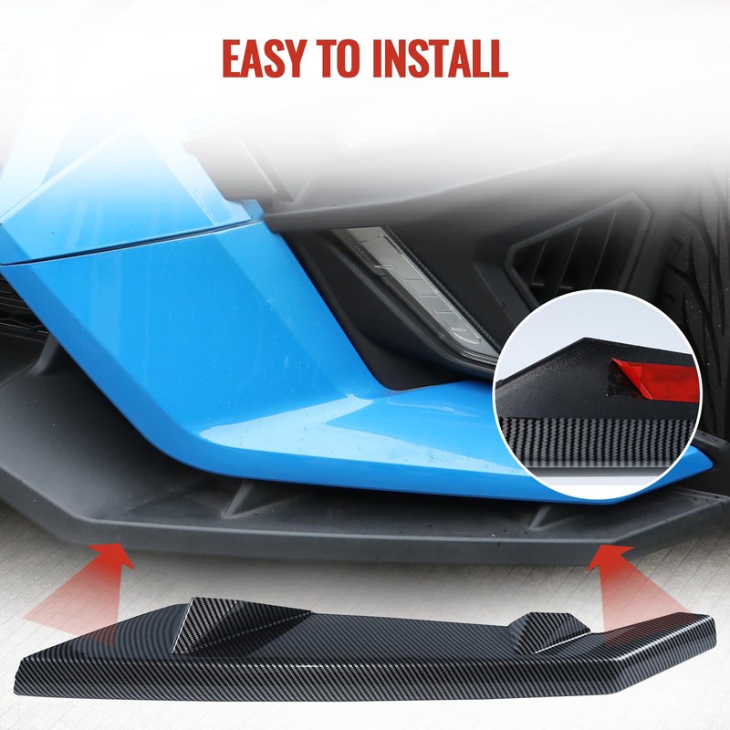 Front Wing Guards for Polaris Slingshot, Carbon Fiber Pattern Front