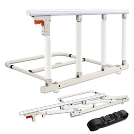 FAYITING Bed Rails for Elderly Adults Safety, Folding Bed Assist Rails for Seniors, Bed Handle Bedside Assist Guard Rails for Adults, Fall Prevention Safety with Collapsible Bedrails, 37x20