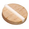 Guitar Resonator Biscuit Replacement Maple Wood Biscuit with Ox Bone