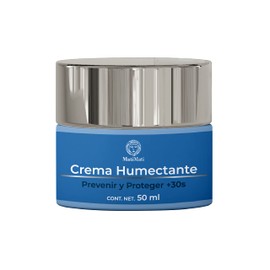 Crema Humectante +30s MatiMati Alantoína, Aloe vera, Pantenol, Vitamina E, Aceite de uva y aguacate, Manteca de karité, Antienvejecimiento, Suaviza 50 ml