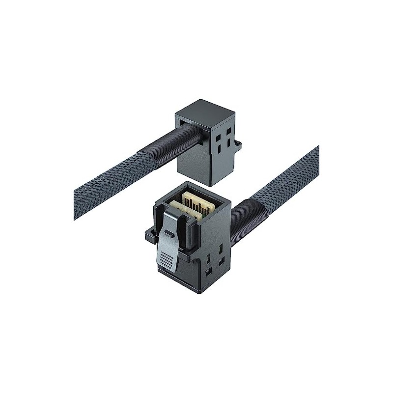 10Gtek Internal Mini SAS HD SFF-8643 to SFF-8643 Cable, Right