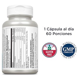 KAL L Arginina 1000 mg Potente Suplemento de Aminoácidos Esenciales - Soporte Diario Para Todo el Cuerpo Vitaminas Para Hombres y Mujeres - Liberación Sostenida, Forma Libre L-Arginina - 60 Tabletas