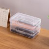 AIMALL Basic Transparent Plastic Pencil Case | Multifunctional Stationery Storage