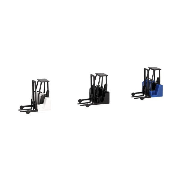 Herpa accessory portable forklift in white, blue and black, 1:87