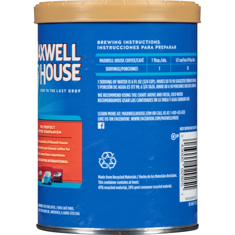 Maxwell House Breakfast Blend Light Roast Ground Coffee (11 oz