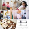 Jetec 10 Pieces Cabinet Locks for Babies, U-Shaped Proofing Drawers