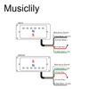 Artec LPA210 Alnico 5 Covered Humbucker Neck Bridge Pickups Set