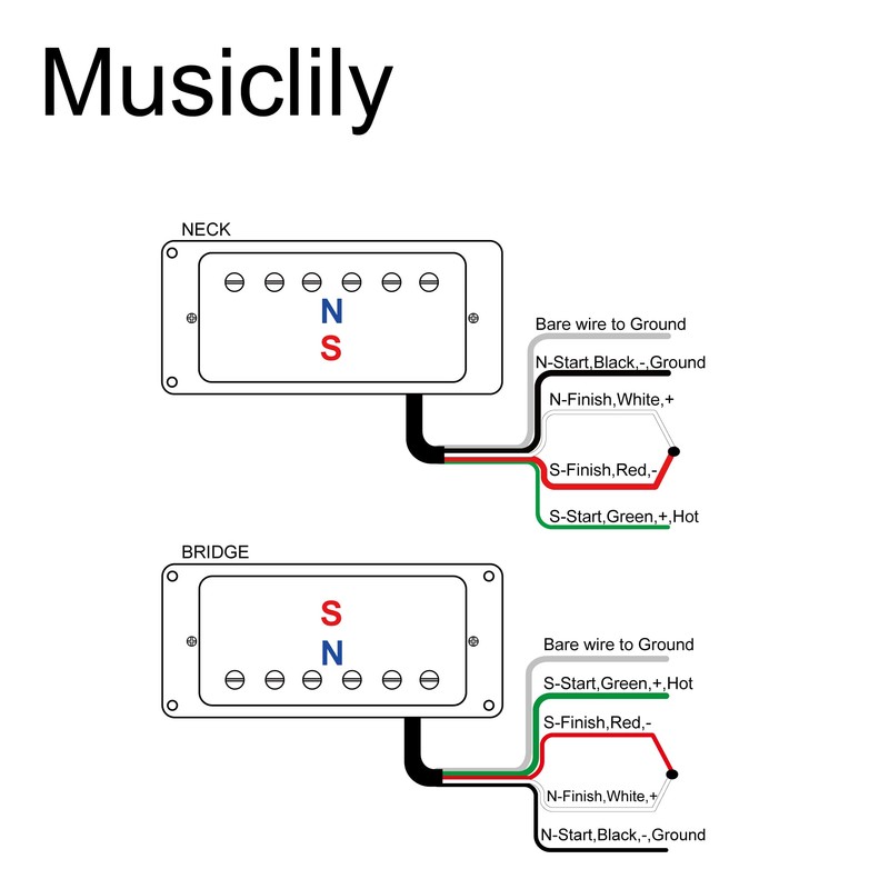 Artec LPA210 Alnico 5 Covered Humbucker Neck Bridge Pickups Set