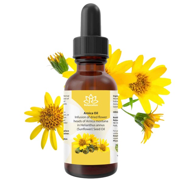 Relaxcation Arnica Oil 1 oz – Infused Herbal Oil with