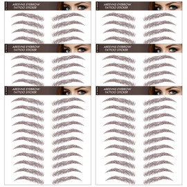 CUTELIILI 4D Eyebrow Tattoo Brown 66 Pairs! Waterproof Imitation fake eyebrows (Only for People without Eyebrows) Christmas Gift brown