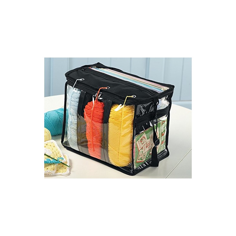 Clear Plastic Portable Yarn Tote Bag