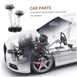 ULTECHNOVO Car and Horn Electric Train Horn Train Horns for Pickup Trucks Truck Horns Train Horn Horns for Trucks Horn for Trucks Horn for Car Boat Parts Car Horn Truck Parts Car Parts