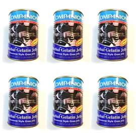 6 Pack Companion Herbal Gelatin Jelly 19 Oz Each